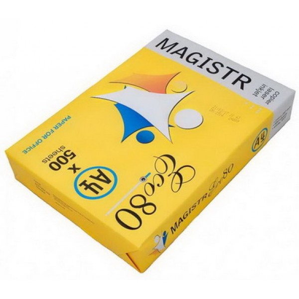 

Бумага Magistr Eco 80g/m2, A4, 500л, class C, белизна 150% CIE