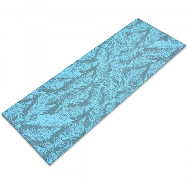 

Коврик для йоги и фитнеса PVC двухслойный 4мм SP-Planeta FEATHER FI-0181 Blue (PS01085) \1