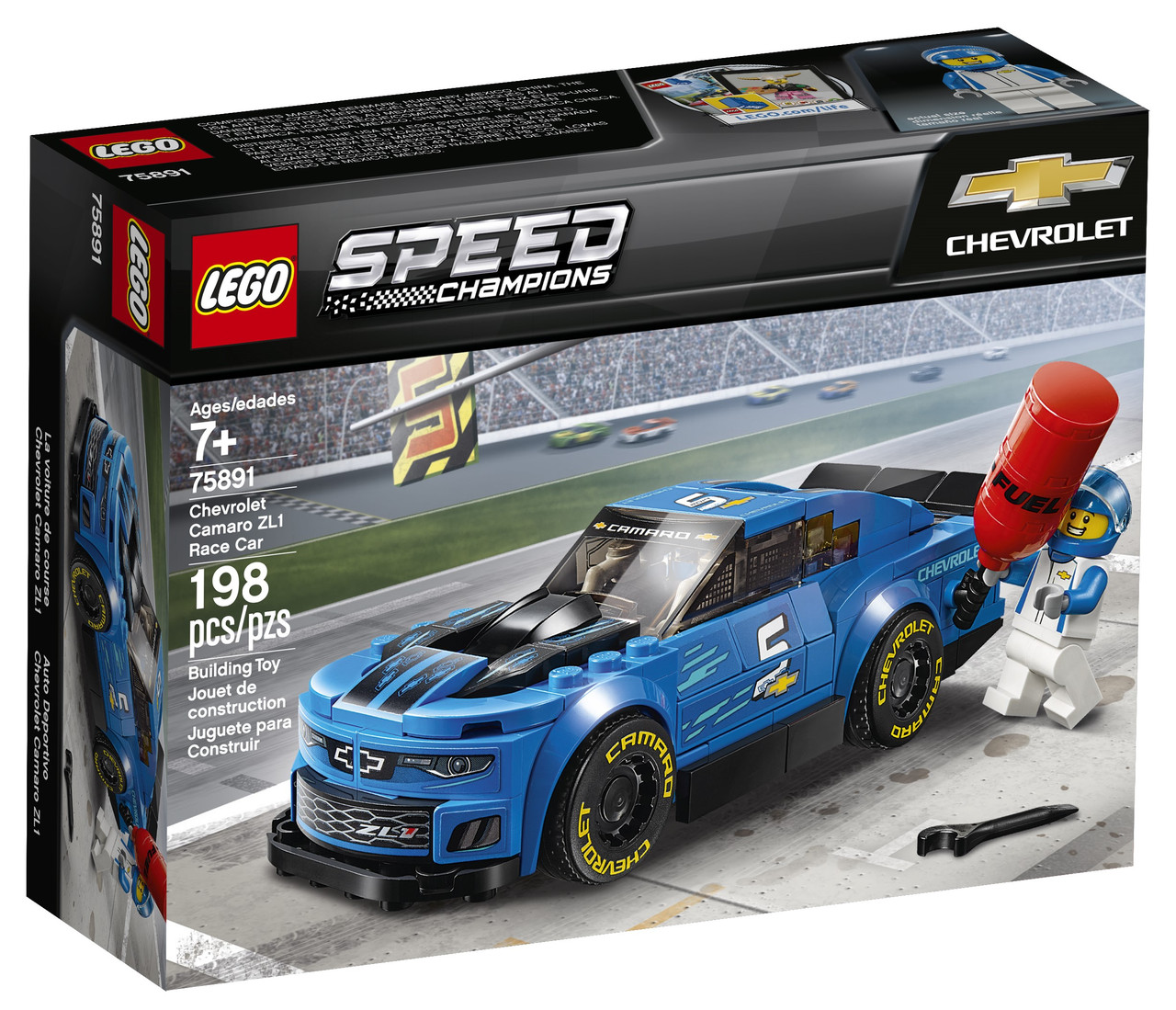 

Lego Speed Champions Гоночный автомобиль Chevrolet Camaro ZL1 75891