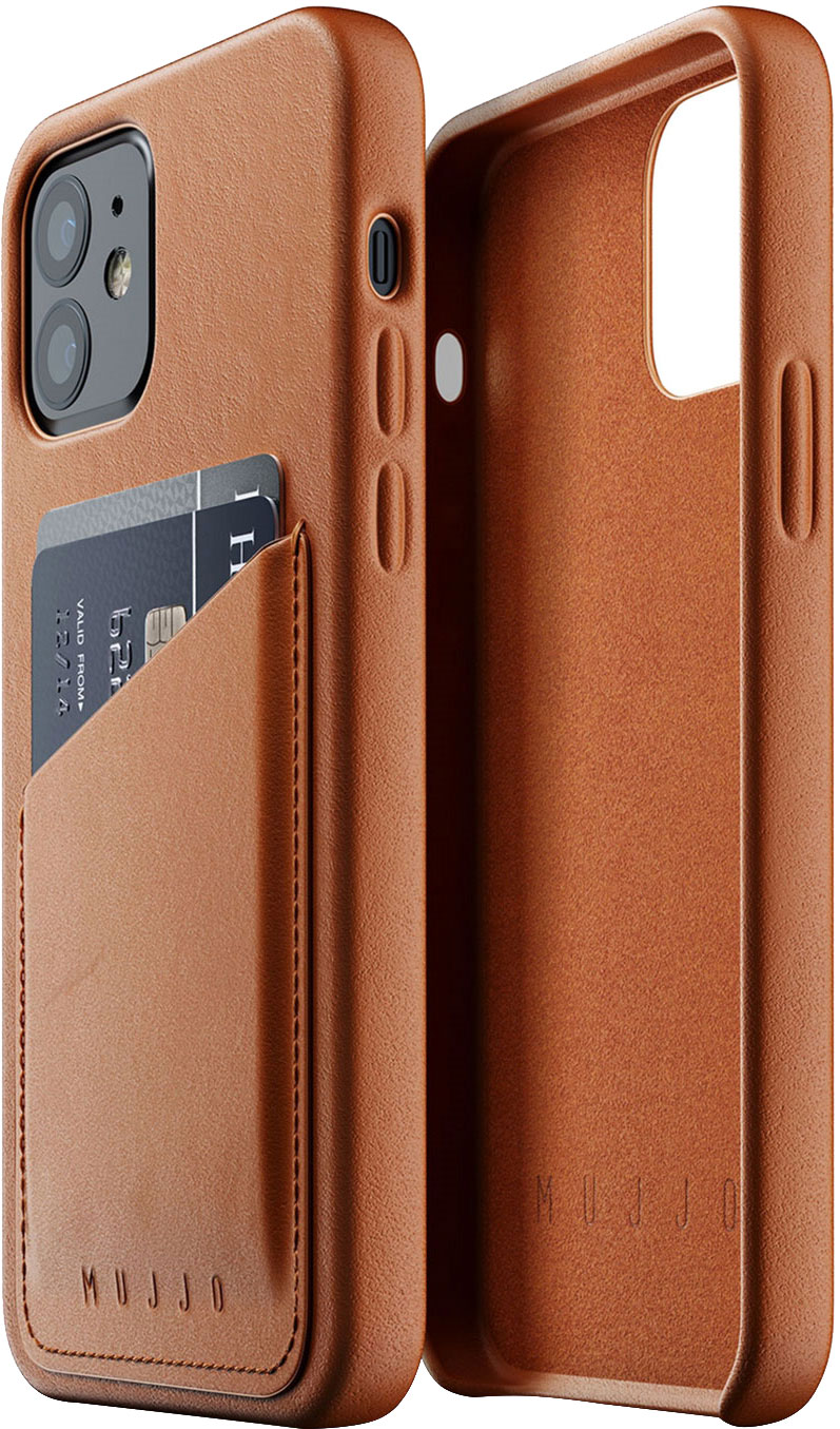 

Панель Mujjo Full Leather Wallet для Apple iPhone 12/12 Pro Tan (MUJJO-CL-008-TN)
