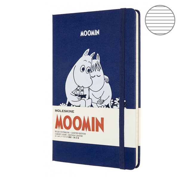 

Блокнот Moleskine Moomin средний синий LEMOOQP060B