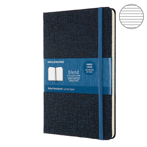 

Блокнот Moleskine Blend средний синий канва LCBD05QP060D