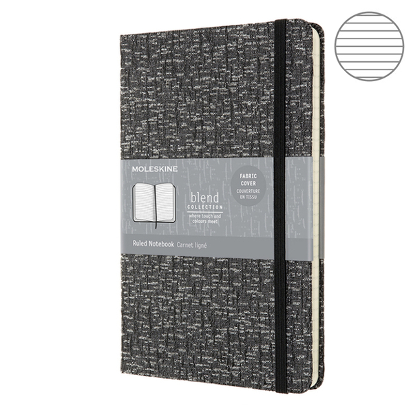 

Блокнот Moleskine Blend средний серый канва LCBD05QP060B