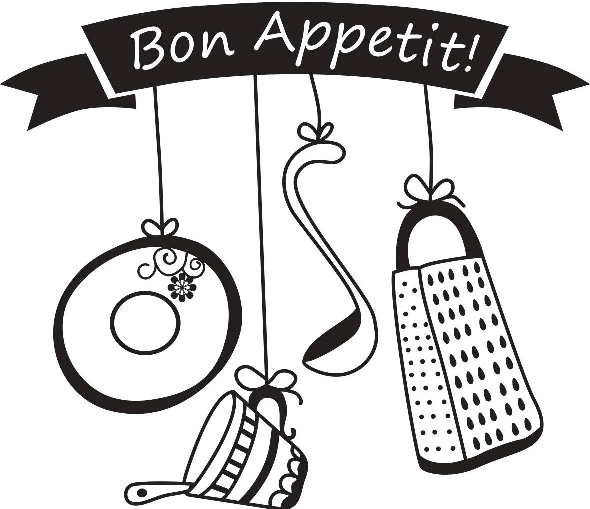 

Виниловая наклейка Zatarga Bon Appetit 59 х 69 см