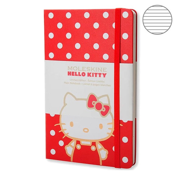 

Блокнот Moleskine Hello Kitty средний красный LEHK04QP060