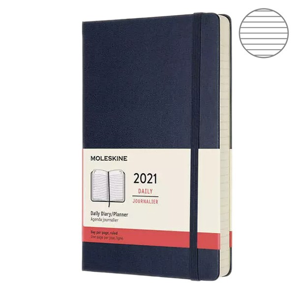 

Ежедневник Moleskine 2021 маленький синий DHB2012DC2Y21