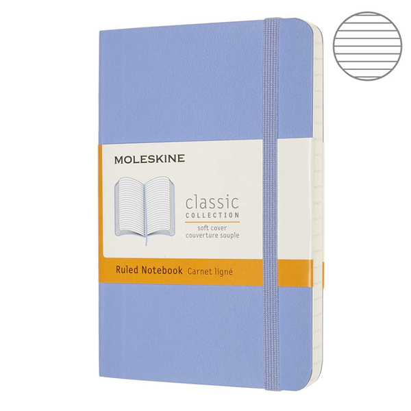 

Блокнот Moleskine Classic маленький голубой QP611B42