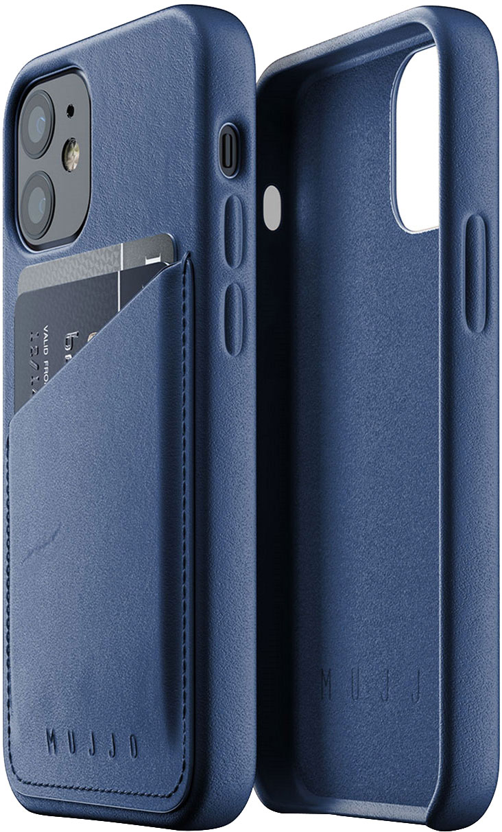 

Панель Mujjo Full Leather Wallet для Apple iPhone 12 Mini Monaco Blue (MUJJO-CL-014-BL)
