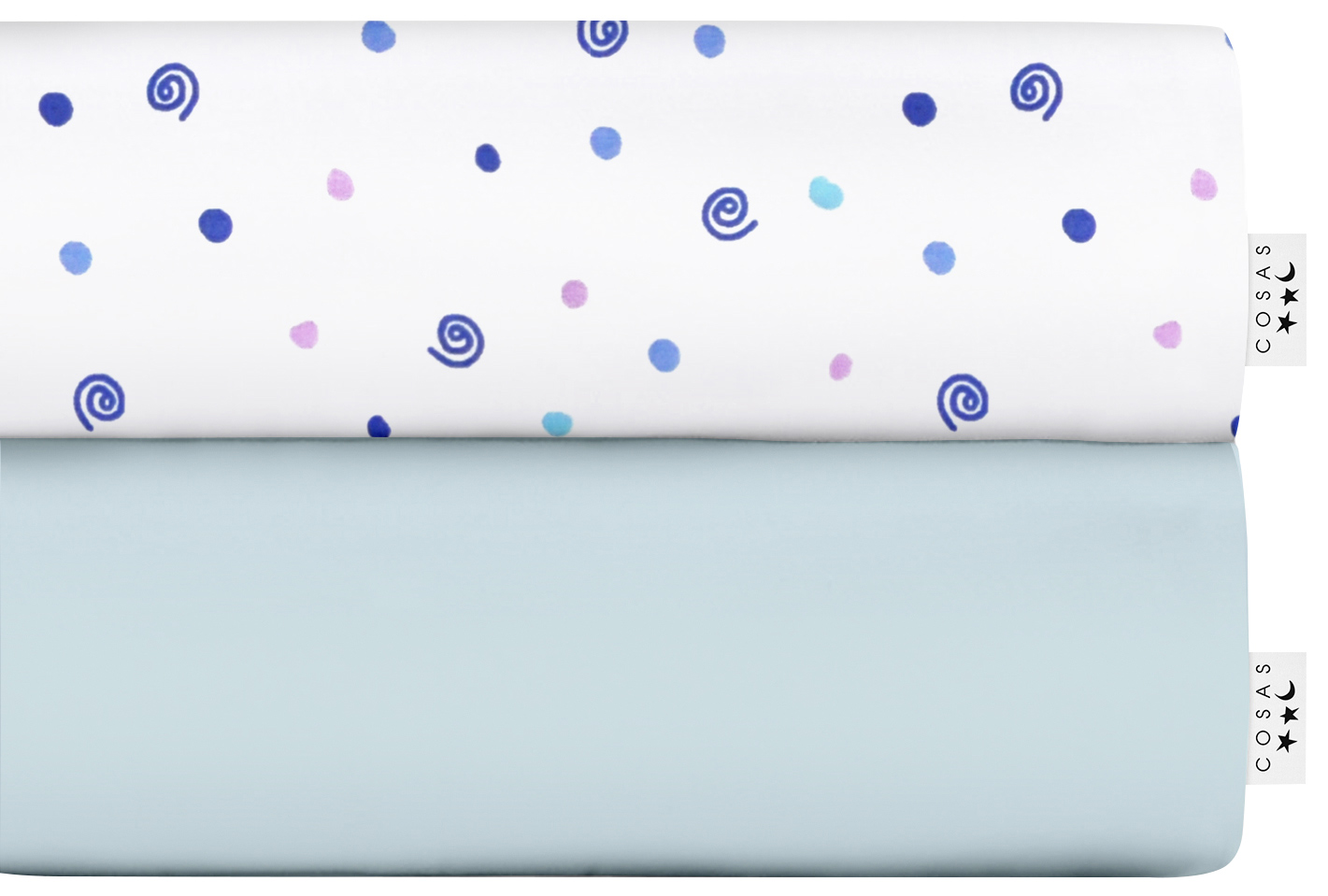 

Набор простыней Cosas Set Sheet Light Blue Spiral Drops 155х240 2 шт