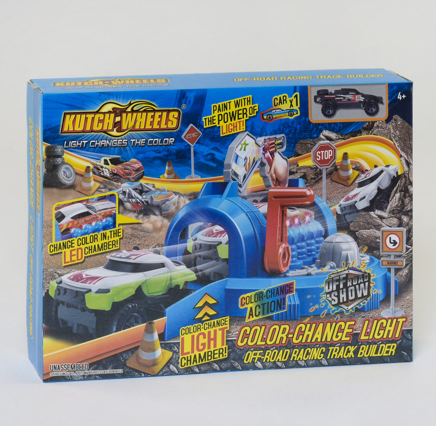 

Трек "Фарбування авто" S 8880 (36/2) машинка змінює колір від Led-підсвічування, в коробці