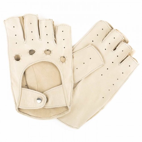 

Женские перчатки авто кожаные GlovesUA мод.244 бежевые 8