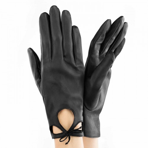 

Женские перчатки кожаные GlovesUA мод.303 черные 7