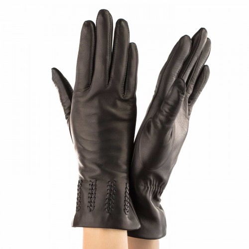 

Женские перчатки кожаные GlovesUA мод.442 темно-коричневые 6,5