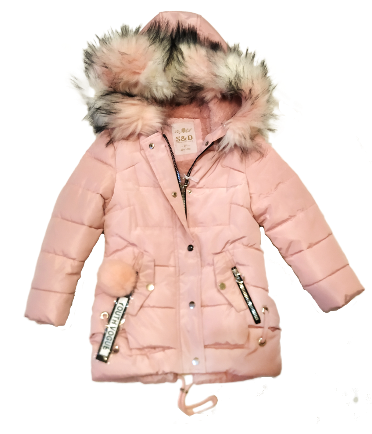 

Удлиненная зимняя куртка с капюшоном S&D Возраст: 4 Размер:30