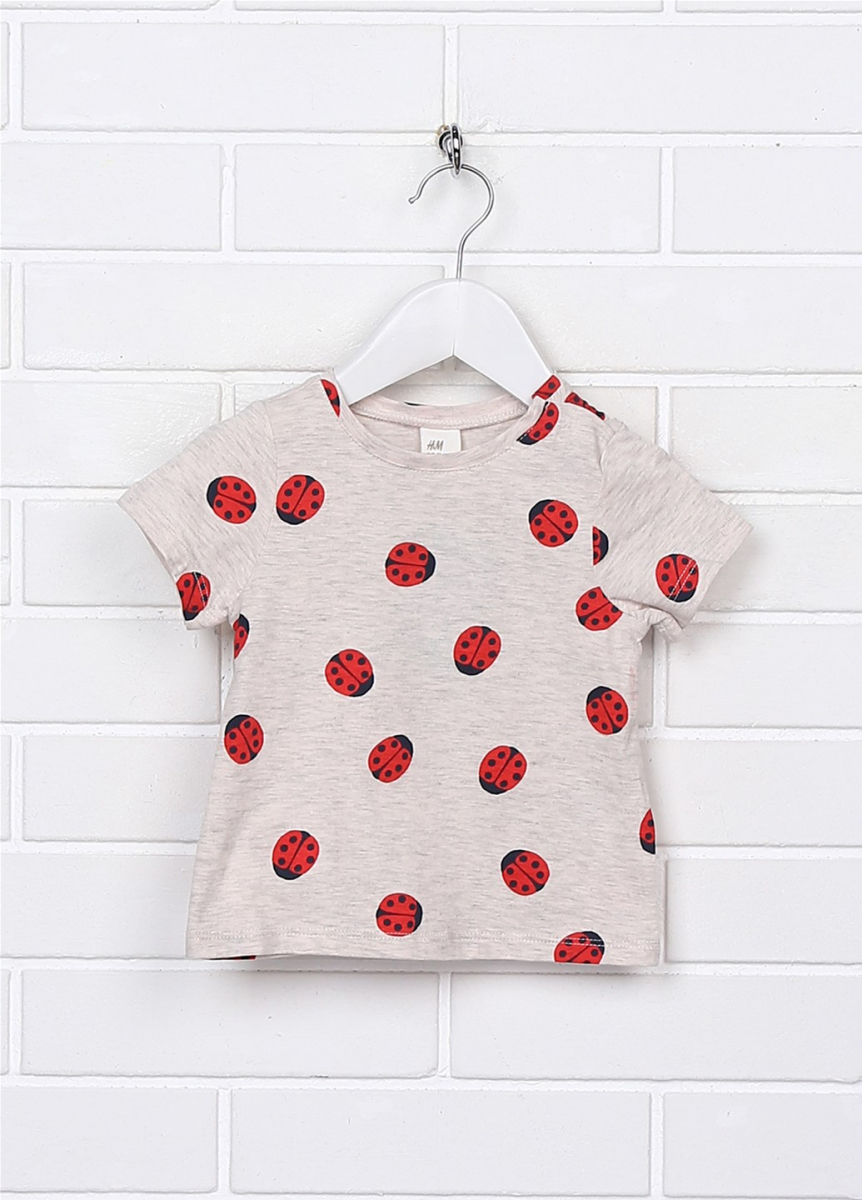 

Футболка H&M 0800054 80 СМ Серый 63506