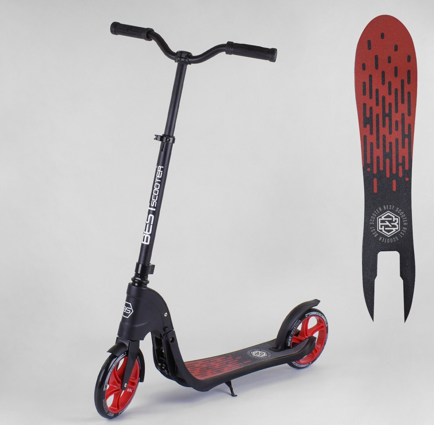 

Двухколесный самокат Best Scooter 18424 складной прогулочный Красный