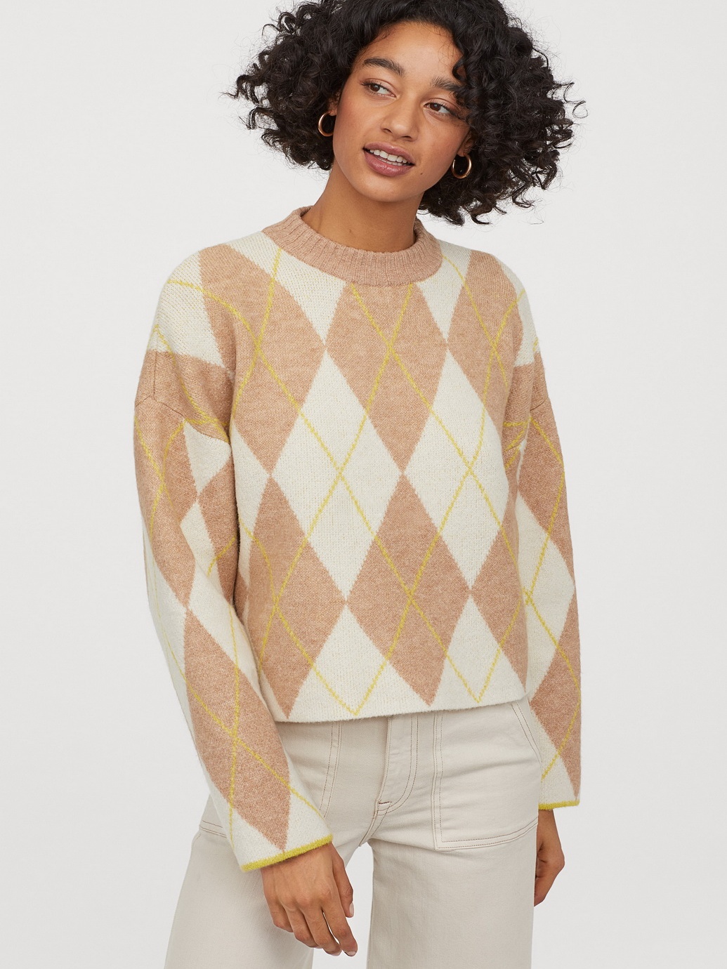 

Джемпер H&M 0804183-0 L Бежевый