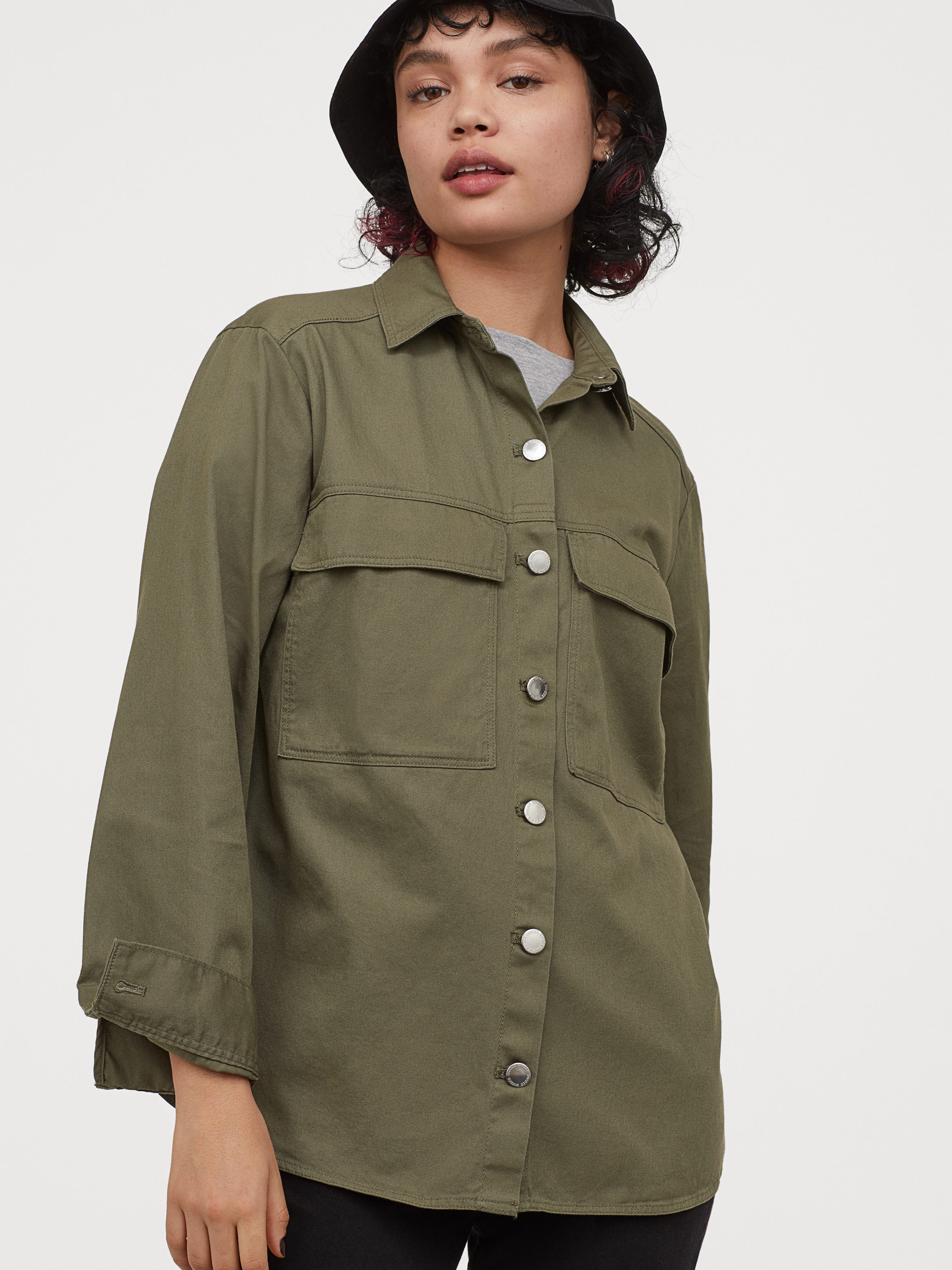 

Рубашка H&M 0855748-1 L Оливковая