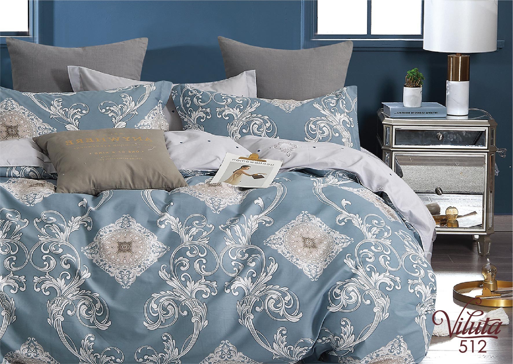 

Комплект постельного белья Viluta Сатин Twill 512 полуторный