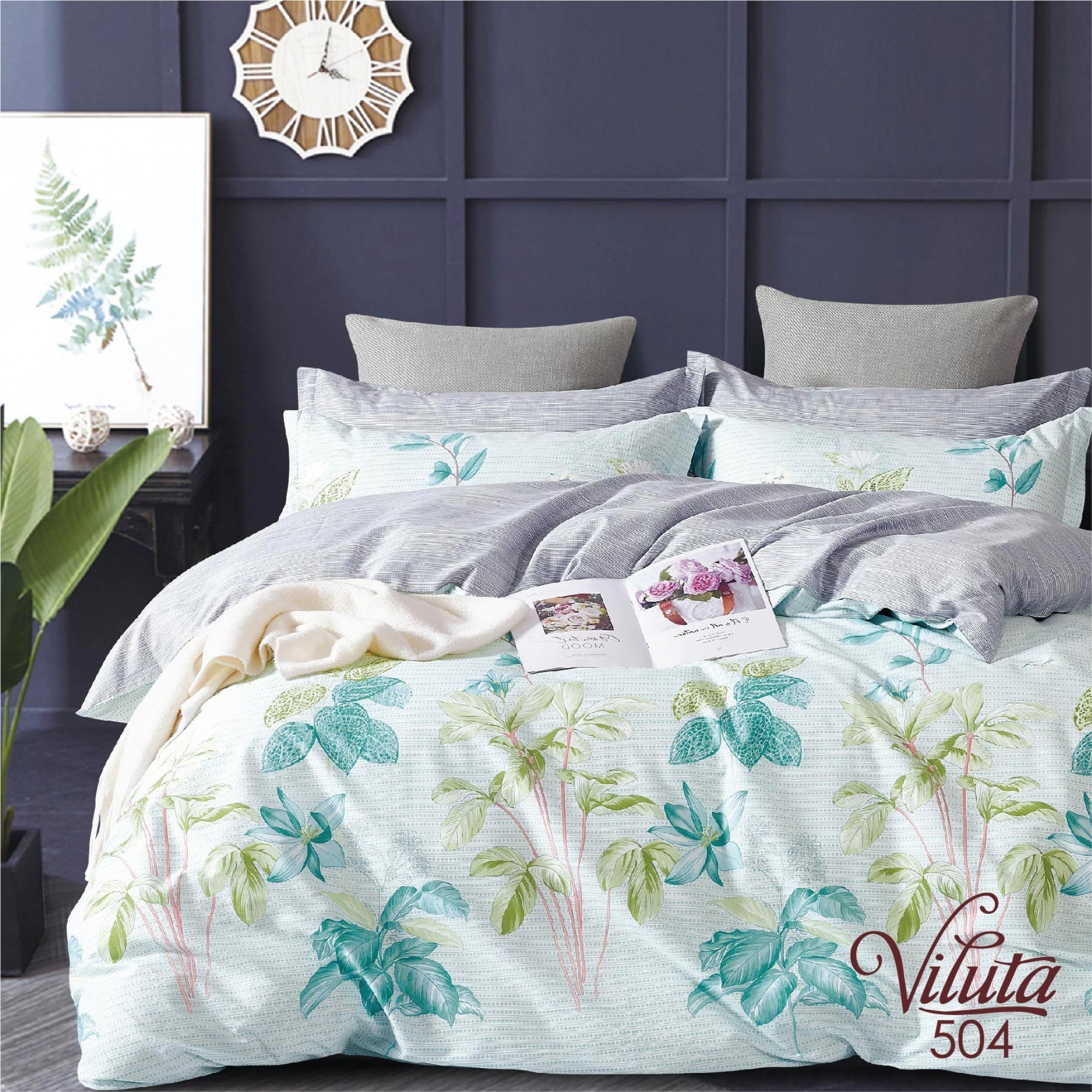 

Комплект постельного белья Viluta Сатин Twill 504 полуторный