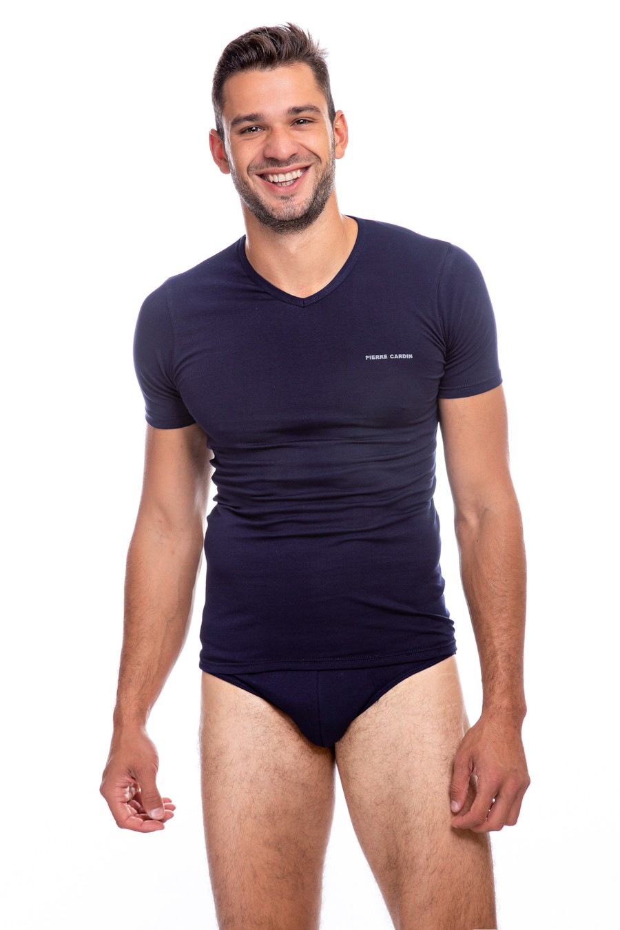 

Комплект: футболка и трусы слип Pierre Cardin 48(M) Синий (Blu notte)