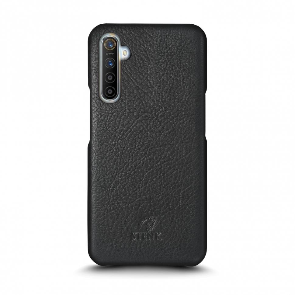 

Кожаная накладка Stenk Cover для Realme X2 Чёрная
