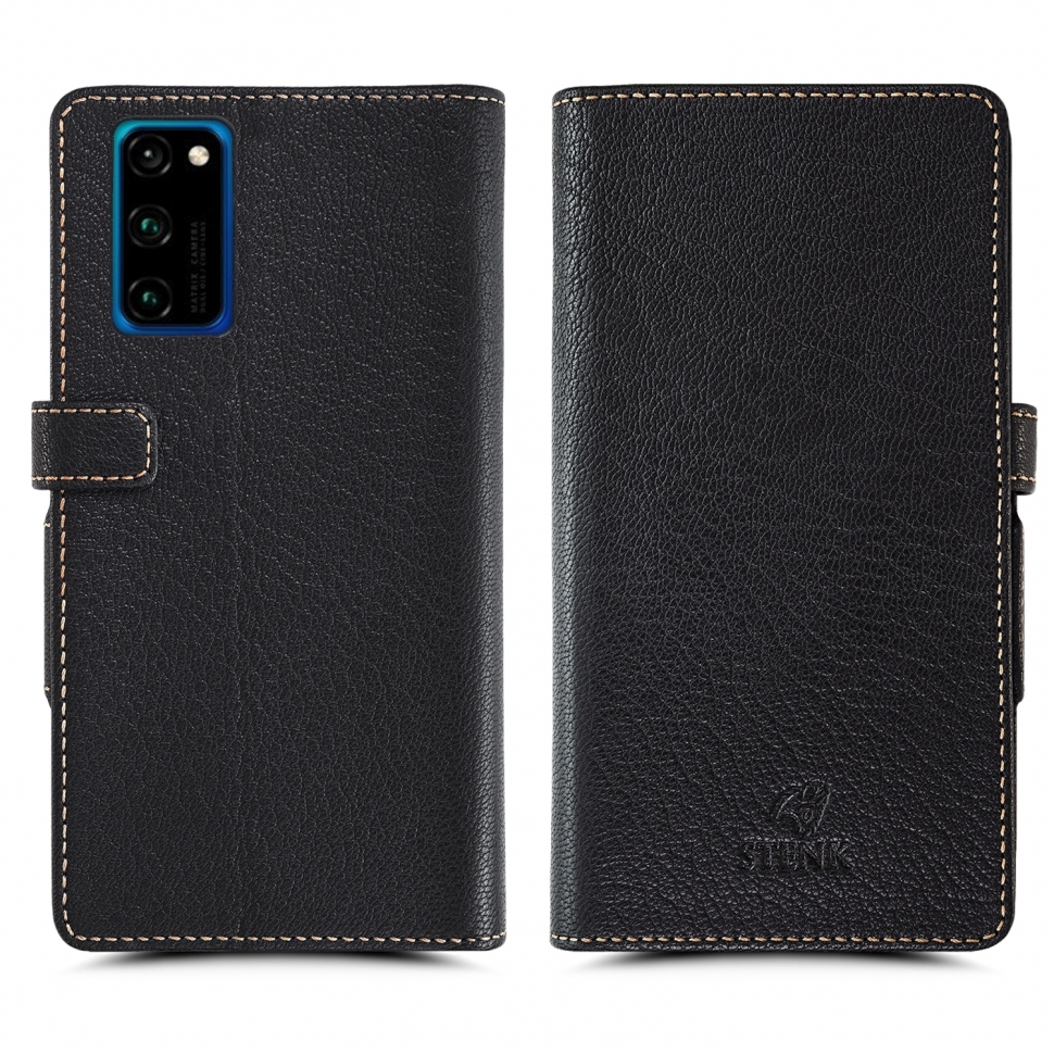 

Чехол книжка Stenk Wallet для HuaWei Honor View 30 Pro Черный