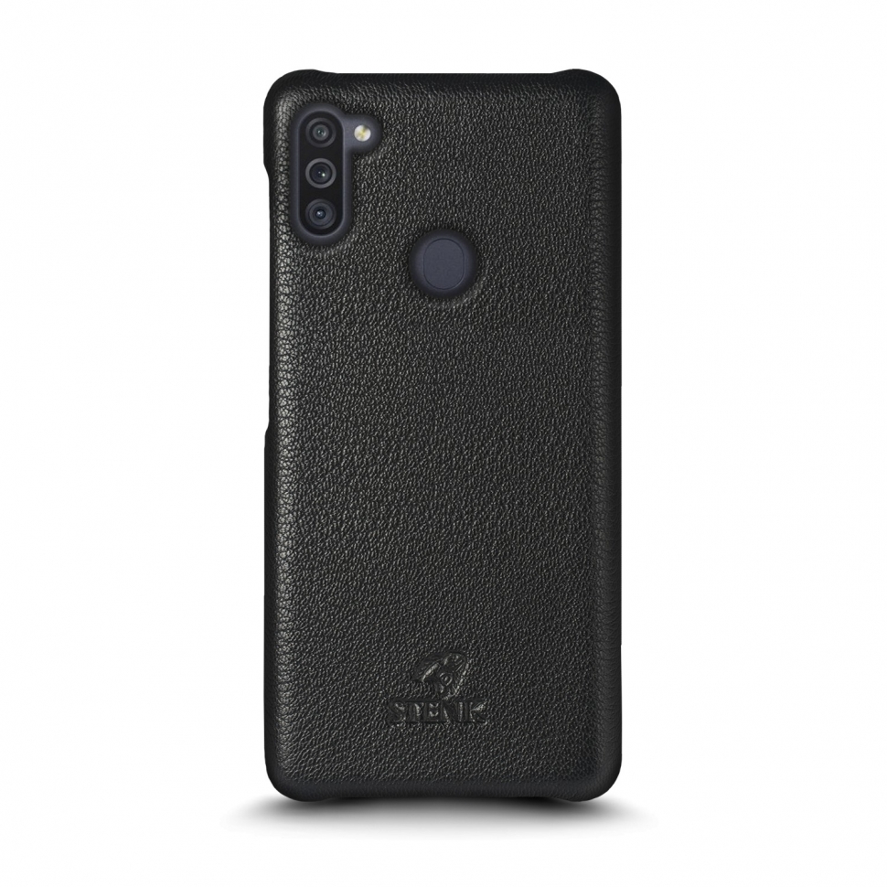 

Кожаная накладка Stenk Cover для Samsung Galaxy M11 Чёрная