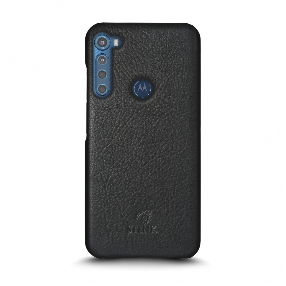 

Кожаная накладка Stenk Cover для Motorola One Fusion Plus Чёрная