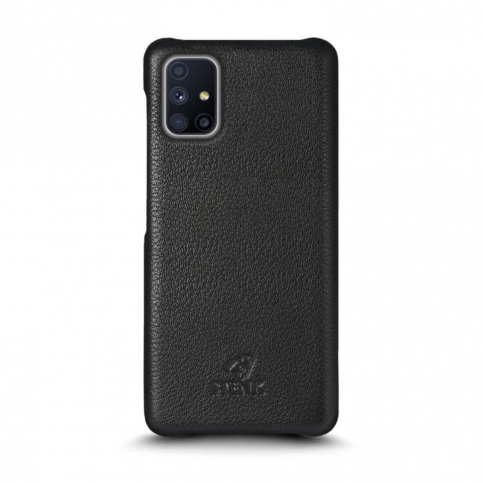 

Кожаная накладка Stenk Cover для Samsung Galaxy M51 Чёрная