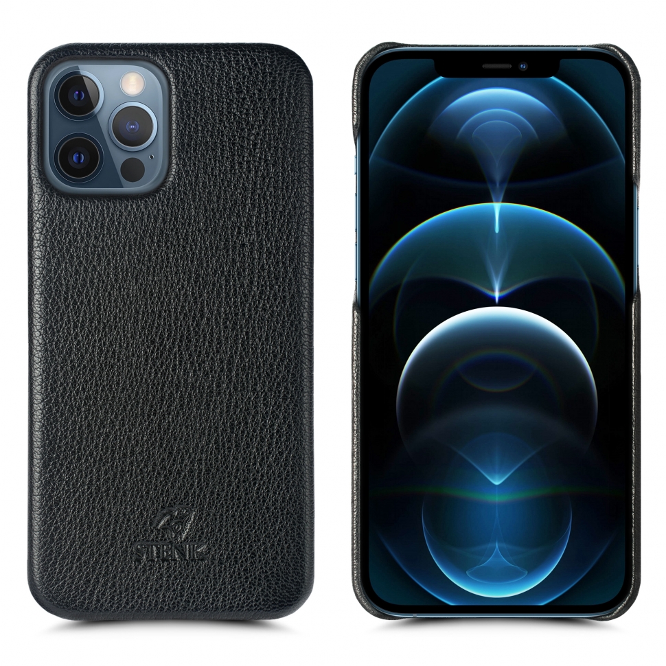 

Кожаная накладка Stenk Cover для Apple iPhone 12 Pro Черный