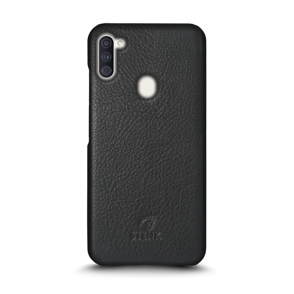 

Кожаная накладка Stenk Cover для Samsung Galaxy A11 Чёрная