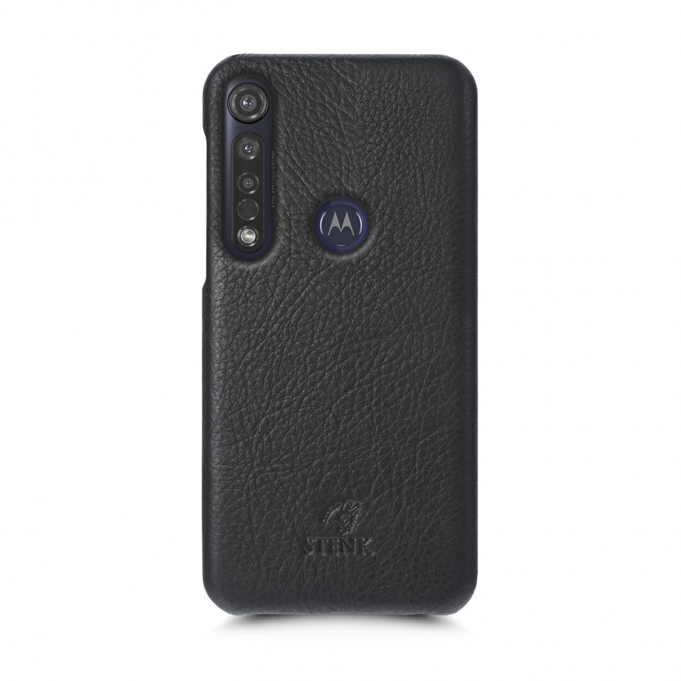 

Кожаная накладка Stenk Cover для Motorola Moto G8 Plus Чёрная