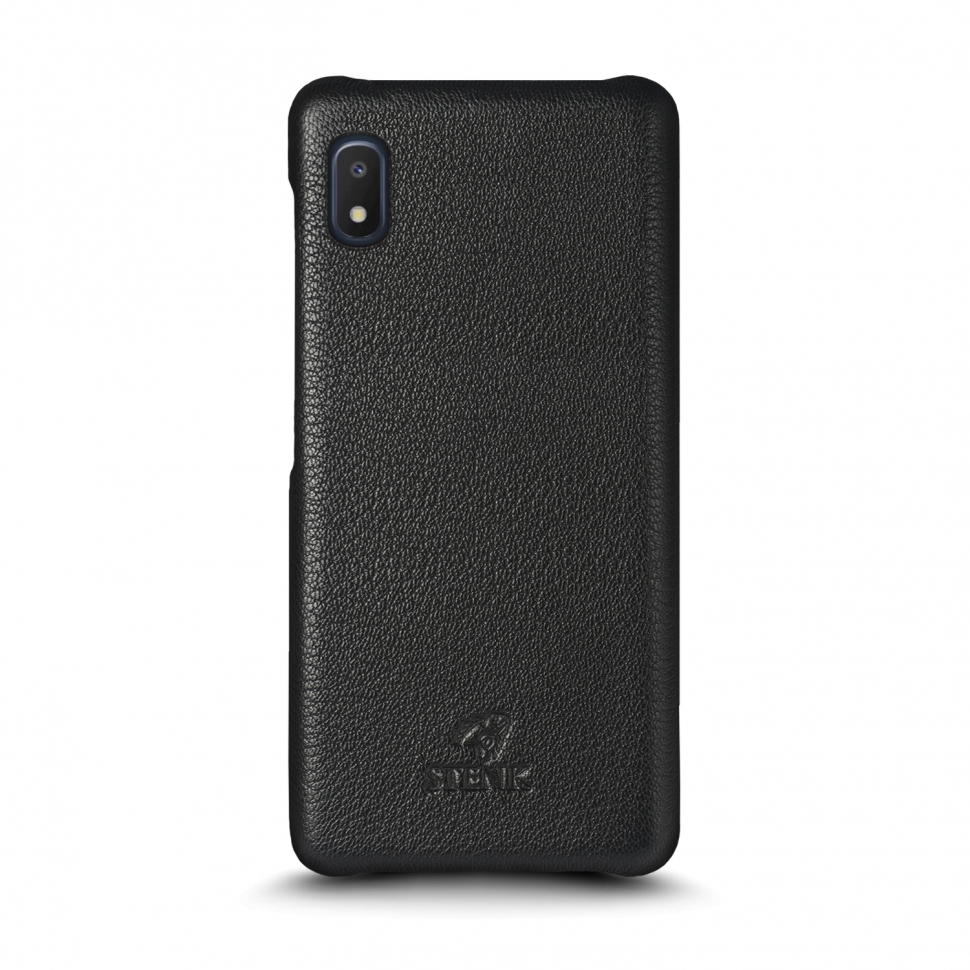 

Кожаная накладка Stenk Cover для Samsung Galaxy A10e Selfie Чёрная