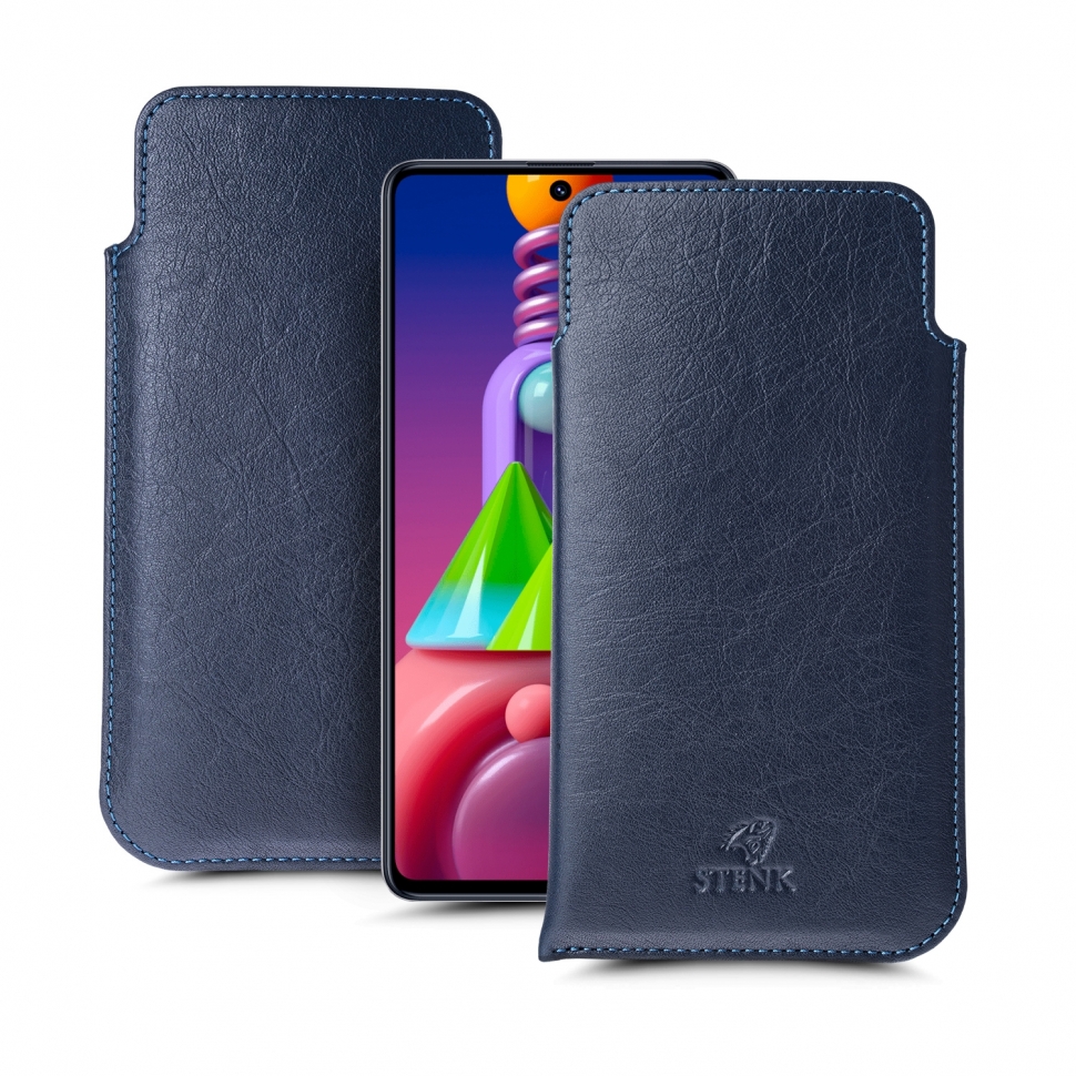 

Футляр Stenk Elegance для Samsung Galaxy M51 Синий