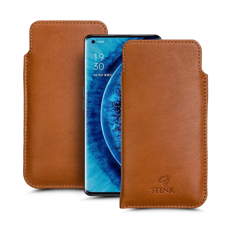 

Футляр Stenk Elegance для OPPO Find X2 Pro Camel