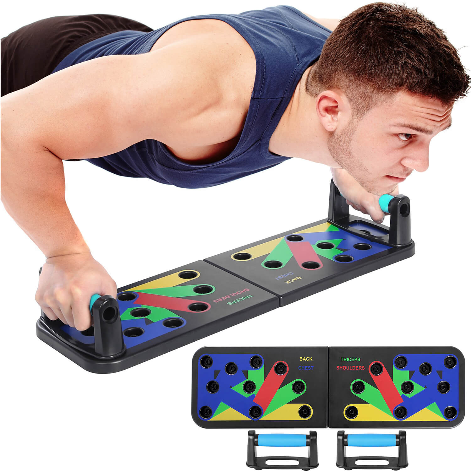 

Платформа с упорами для отжимания U-Power Push Up Rack Board 9 в 1