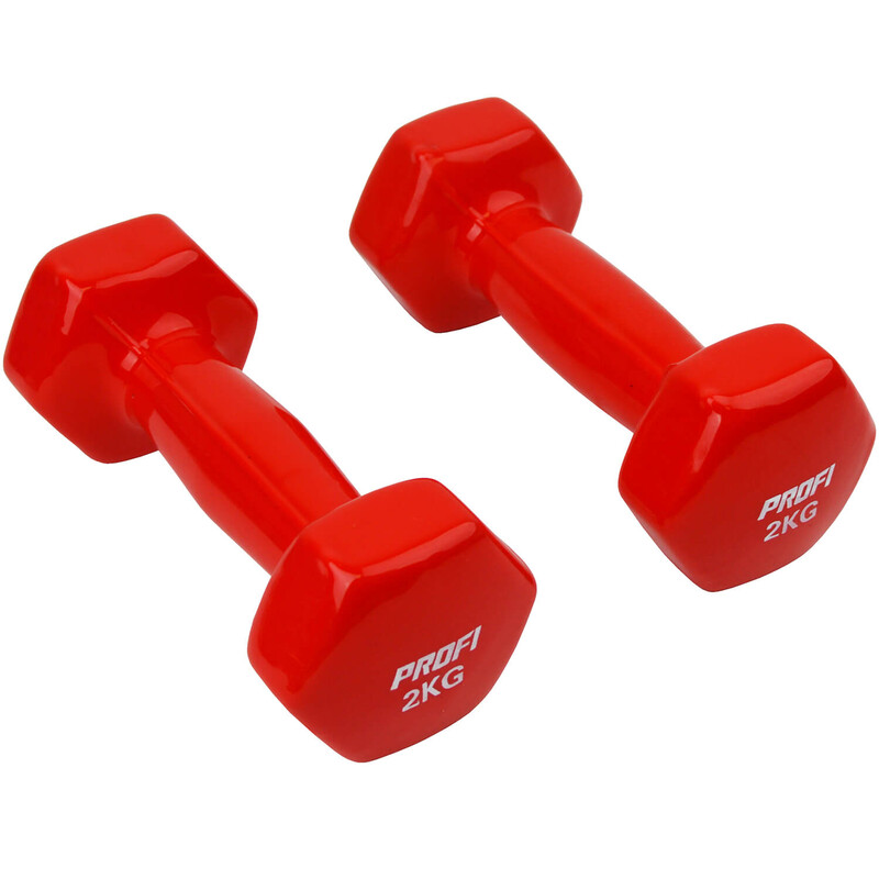 

Набор виниловых гантелей U-Power Profi 2х2 кг (Red)