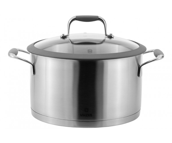 

Кастрюля 24 см 5,9 л с крышкой Vinzer Profi Series 89185 из нержавеющей стали
