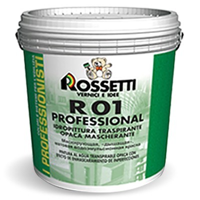 

Строительная краска интерьерная ROSSETTI J-COLORS (Италия) R01 PROFESSIONAL акриловая матовая 15 л