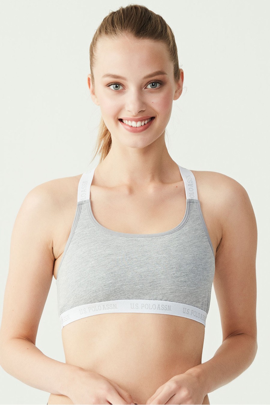 

Топ с мягкой чашкой U.S. Polo ASSN 80B Серый