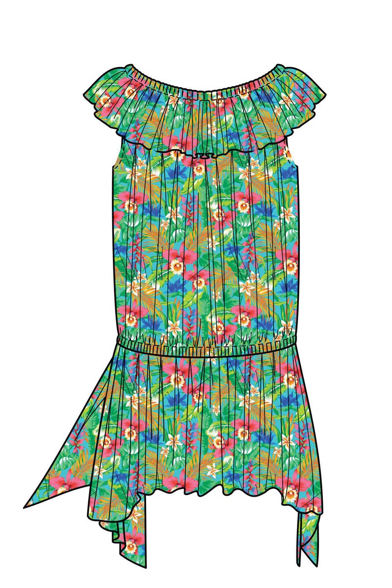 

Туника Anabel Arto /(L/XL) бирюзовый, Туника Anabel Arto 46/48(L/XL) бирюзовый
