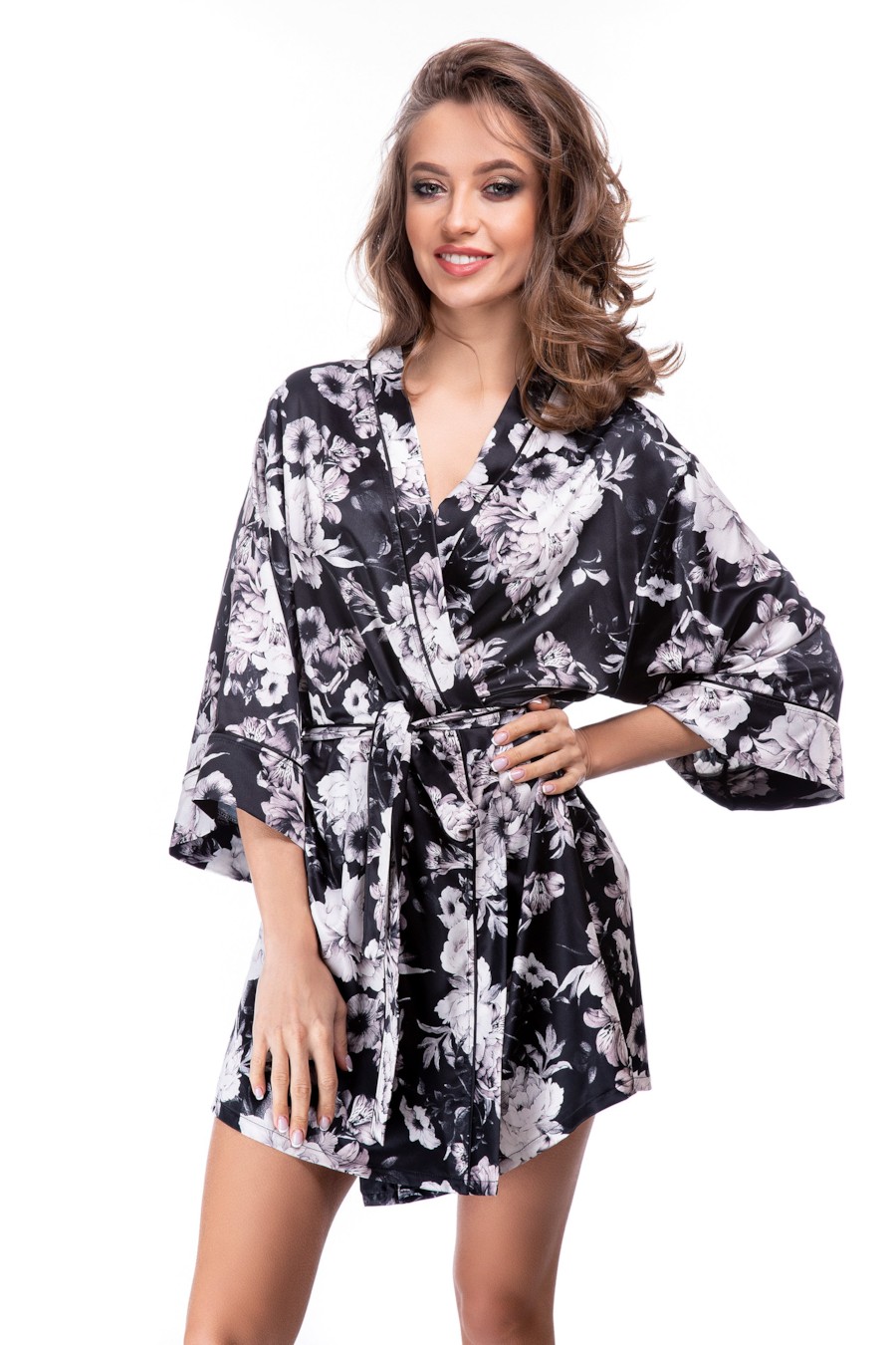 

Халат Lida 42(S) Чёрный микс (One color)