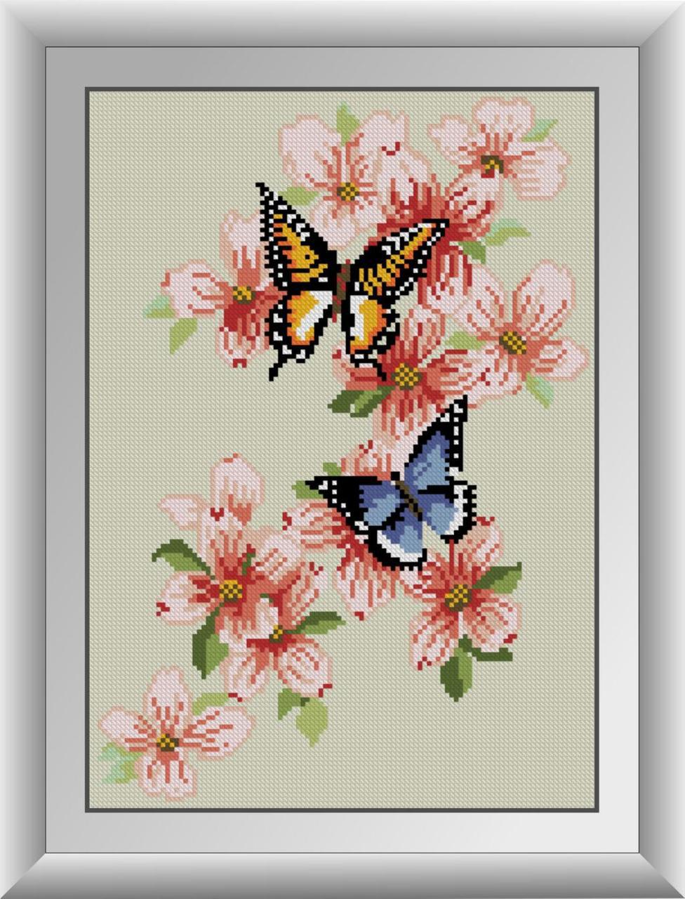 

Алмазная мозаика Бабочки Dream Art 30118 28x40см 16 цветов, квадр.стразы, полная зашивка. Набор алмазной вышивки