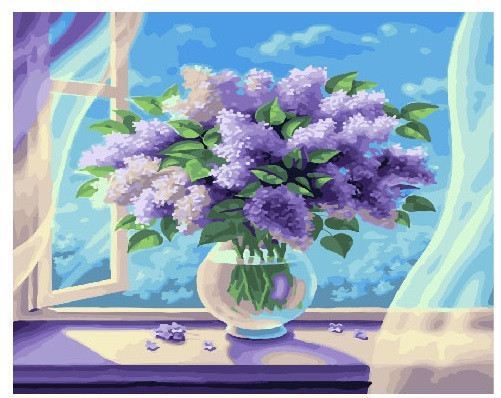 

Картина по номерам. Brushme "Букет из сирени" GX26005