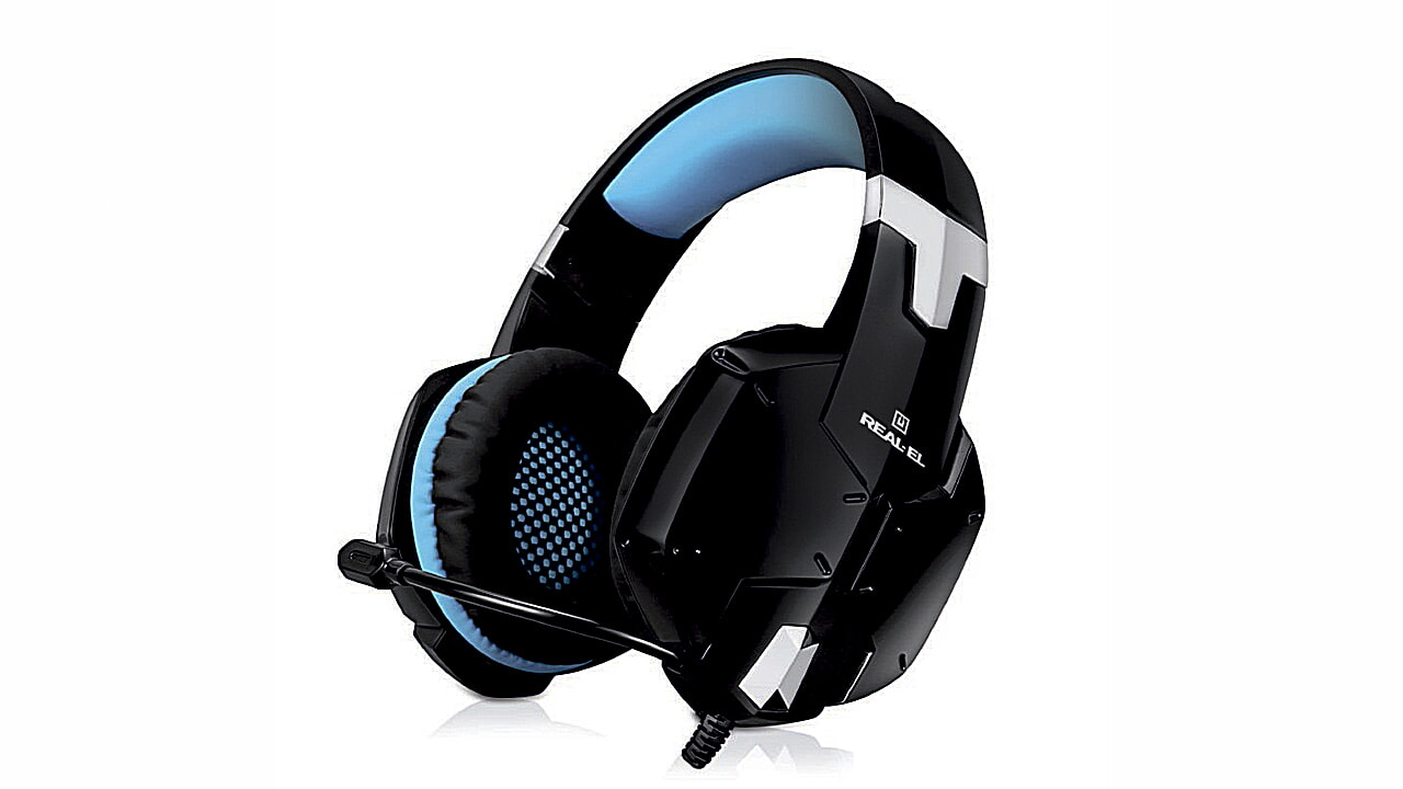 

Игровые наушники с микрофоном REAL-EL GDX-7500 Black/Blue