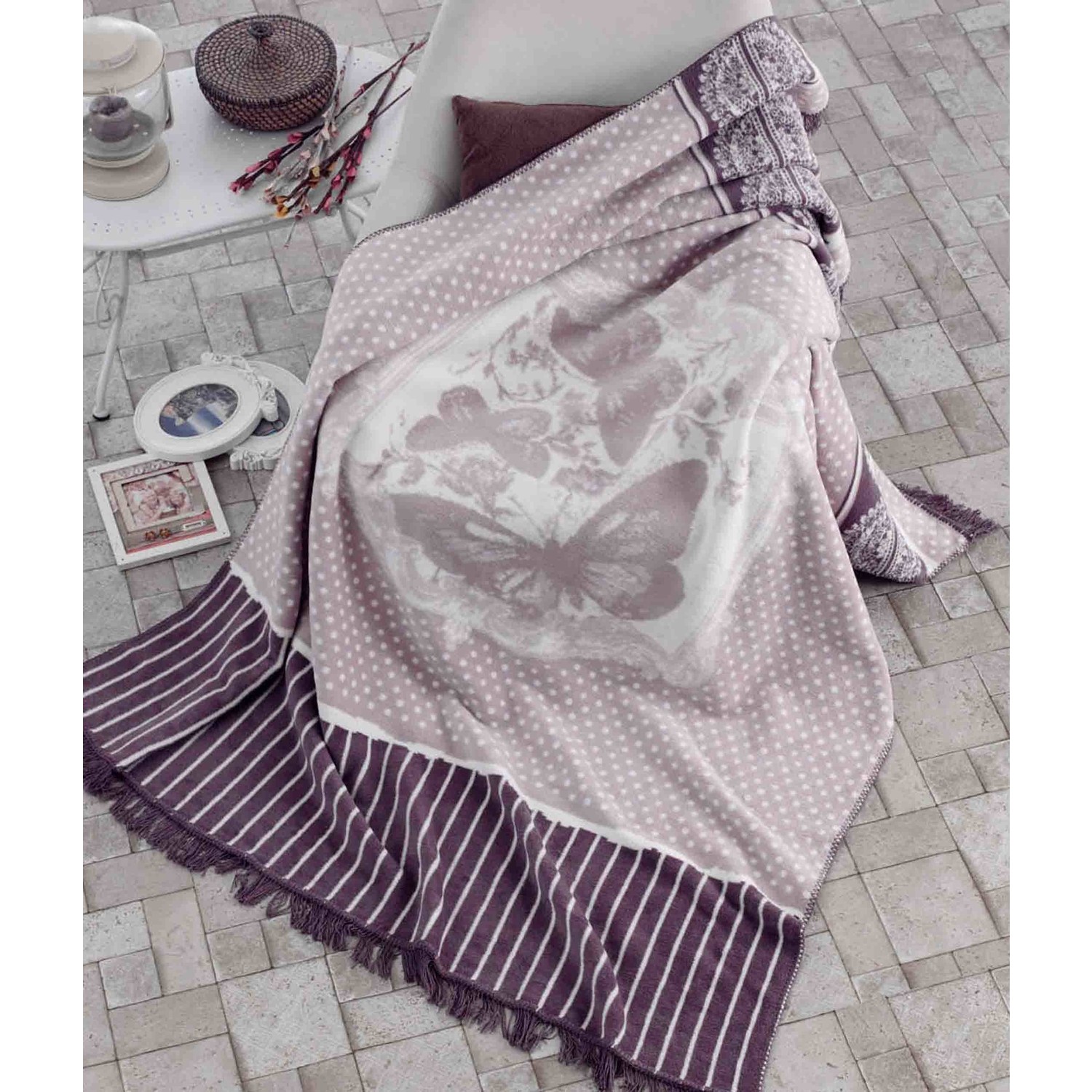 

Плед Aksu Viviana 180х220 см Сиреневый