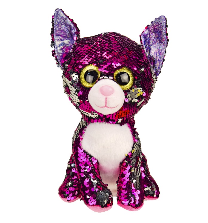 

Мягкая игрушка глазастик в пайетках "Кошка "23см, в п/э 22*24см (M1063)