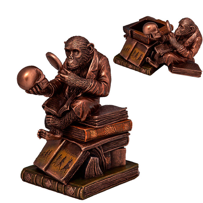 

Шкатулка Обезьянка на книгах 17 см Veronese AL30504