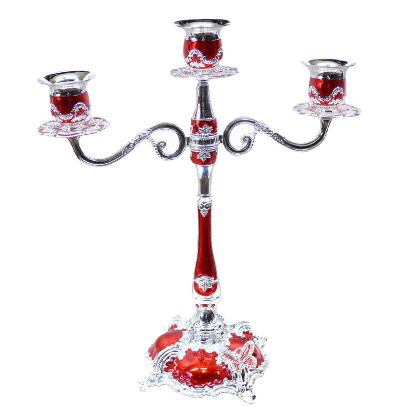 

Подсвечник красный Fersio Sabefet T-SS32250
